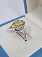 Украшение No Name  Кольцо С Бриллиантом 5,63 Ct. F.l.y/Vs1   