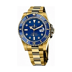 Rolex Submariner Date 40 mm Yellow Gold Ceramic Diamonds Index