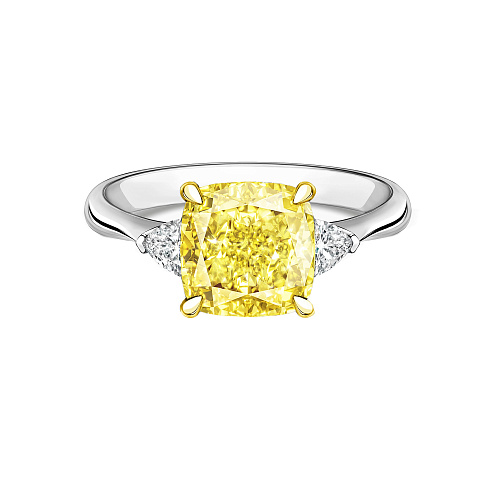 Украшение GIA  Кольцо с бриллиантом 5,00 ct. Fancy Yellow/VS2   