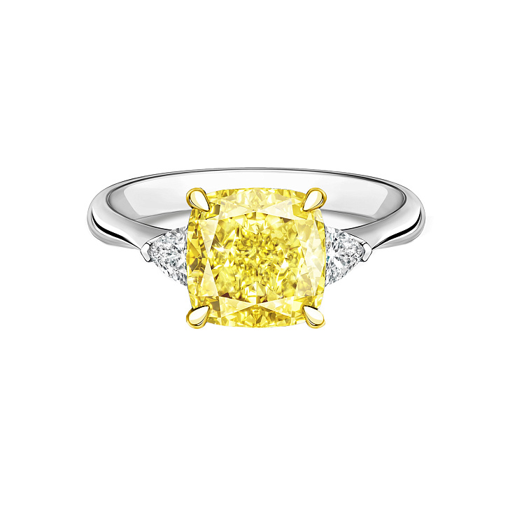 Украшение GIA  Кольцо с бриллиантом 5,00 ct. Fancy Yellow/VS2   