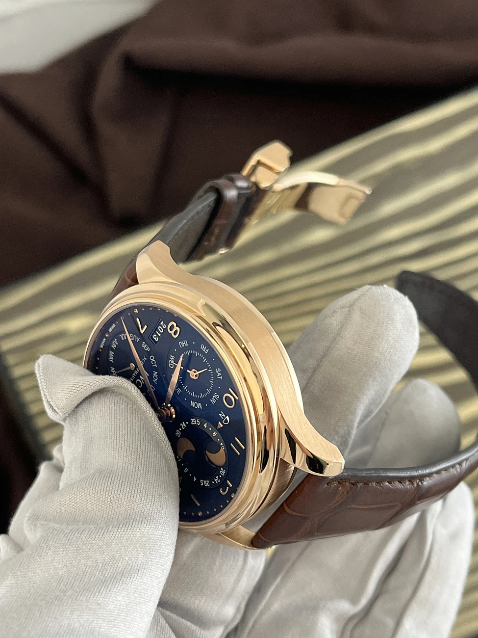 Часы Iwc  Portuguese Perpetual Calendar Rose Gold  IW503202