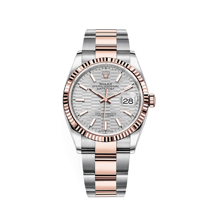 Часы Rolex  Datejust 36Mm Steel And Everose Gold Fluted Motif Dial  126231