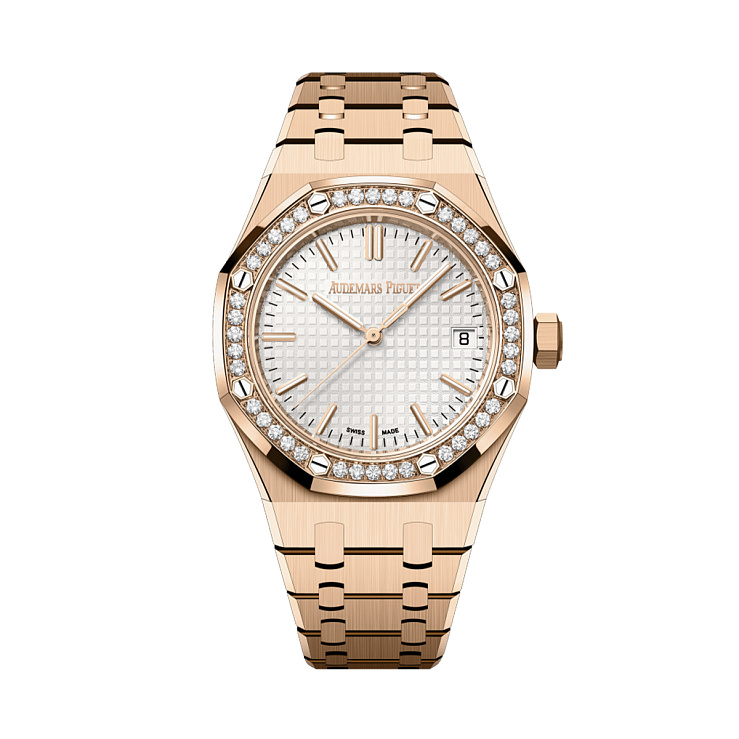 Часы Audemars Piguet  Royal Oak 37Mm White Dial Rose Gold  15551OR.ZZ.1356OR.04