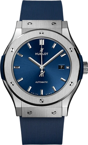Заказать Hublot  Classic Fusion Titanium Blue 42 Mm  542.NX.7170.RX