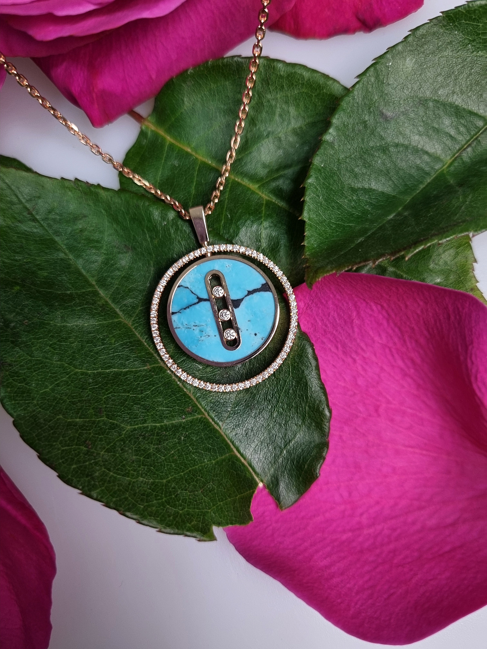 Украшение MESSIKA  Подвеска Turquoise Lucky Move Mm  10836-PG 