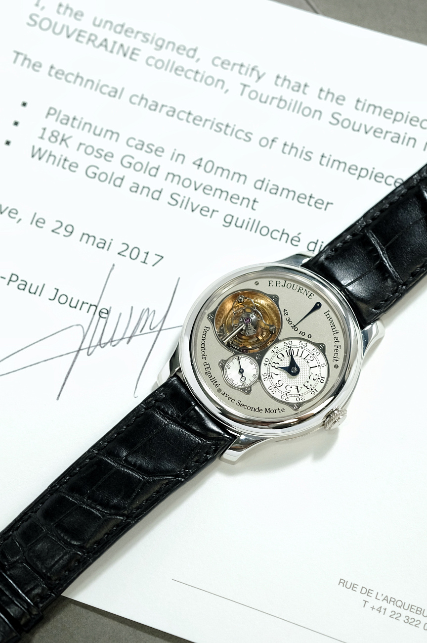 Часы F.P. Journe  Tourbillon Souverain | Calibre 1403  Tourbillon Souverain PT-Cl
