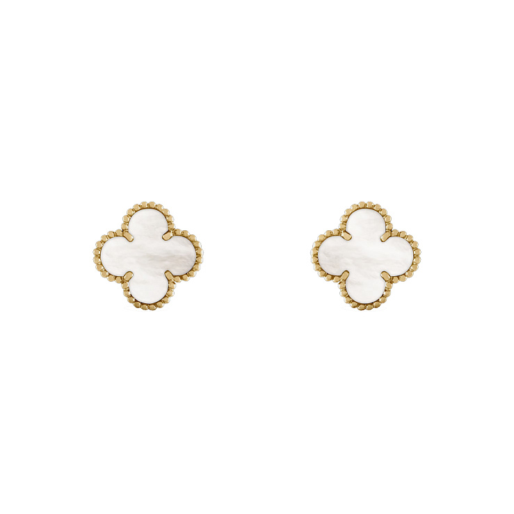 Украшение Van Cleef & Arpels  Vintage Alhambra Earrings Mother Of Pearl  VCARA44100 