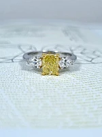 Украшение GIA  Кольцо с бриллиантом 1,16 ct. Fancy Yellow/ Internally Flawless   