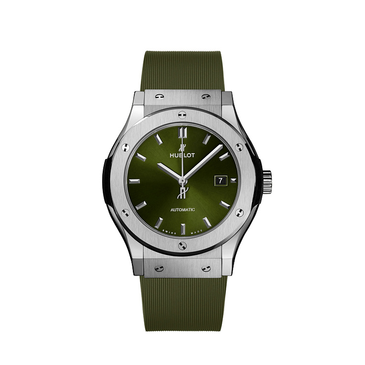 Часы Hublot  Fusion 42 Mm Green Titanium  542.NX.8970.RX