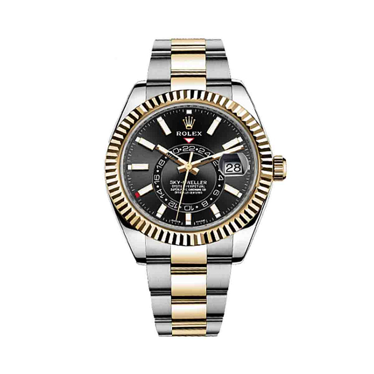 Часы Rolex  Sky-Dweller Steel & Yellow Gold Black Dial  326933