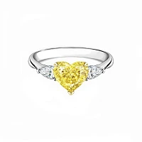 Украшение GIA  Кольцо с бриллиантом 1,02 ct. Fancy Yellow/VS1   