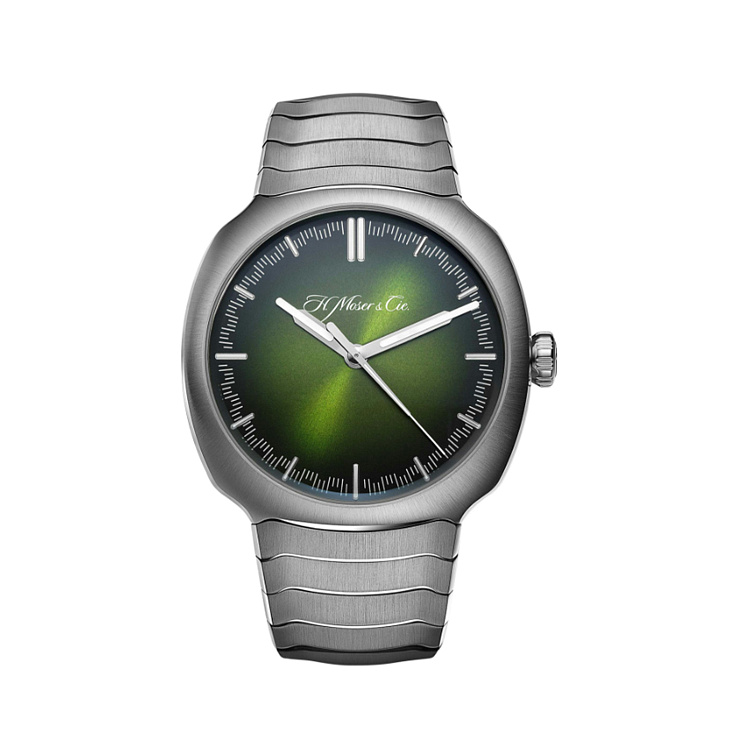 Часы H. Moser & Cie  Streamliner Centre Seconds Matrix Green  6200-1200