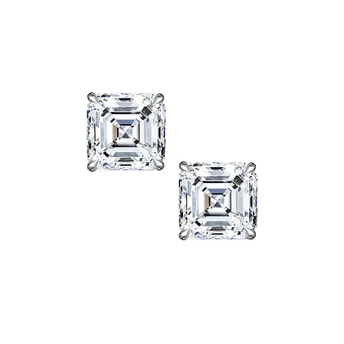 Украшение GIA  Серьги 0,77/0,77 ct. I/Internally Flawless (Asscher cut) "Lucky Number"   