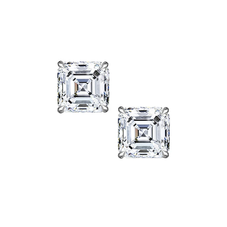 Украшение GIA  Серьги 1,00/1,01 ct. D/VS2 (Asscher cut)   