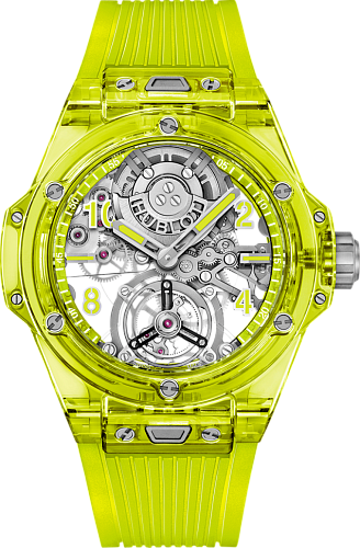 Заказать Hublot  Big Bang Tourbillon Automatic Yellow Neon Saxem  429.JY.0120.RT