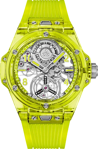 Заказать Hublot  Big Bang Tourbillon Automatic Yellow Neon Saxem  429.JY.0120.RT
