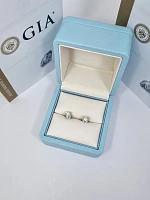 Украшение GIA  Серьги 0,50/0,50 ct. I/VS1 (Round Diamonds)   