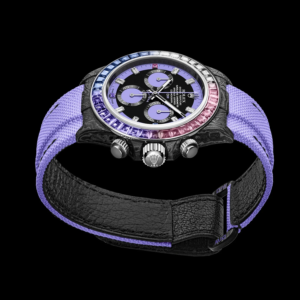 Заказать DiW  Rolex Daytona 40 Mm Rainbow Violet  