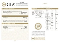 Украшение GIA  Серьги 0,55/0,55 ct. F/VVS2 (3 Excellent)   