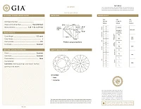 Украшение GIA  Серьги 1,52/1,52 ct. J/VS1 (3 Excellent) Round Diamonds   