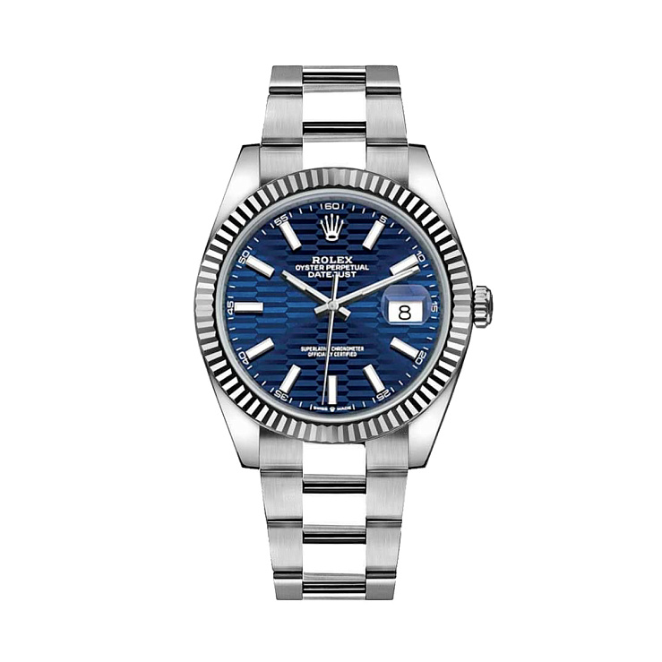 Часы Rolex  Datejust 41Mm Blue Fluted Motif 2022  126334-0032