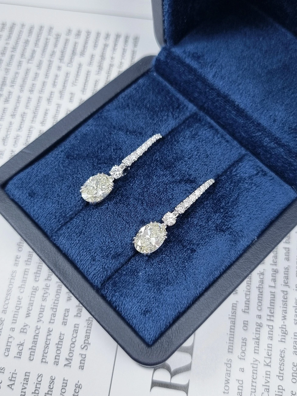 Украшение GIA  Серьги с бриллиантами 1,51/1,52 ct. L/VS2   