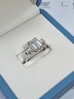 Украшение No Name  Кольцо С Бриллиантом 3,01 Ct. H/Vs1   