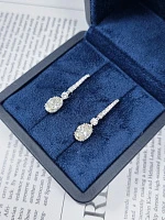 Украшение GIA  Серьги с бриллиантами 1,51/1,52 ct. L/VS2   