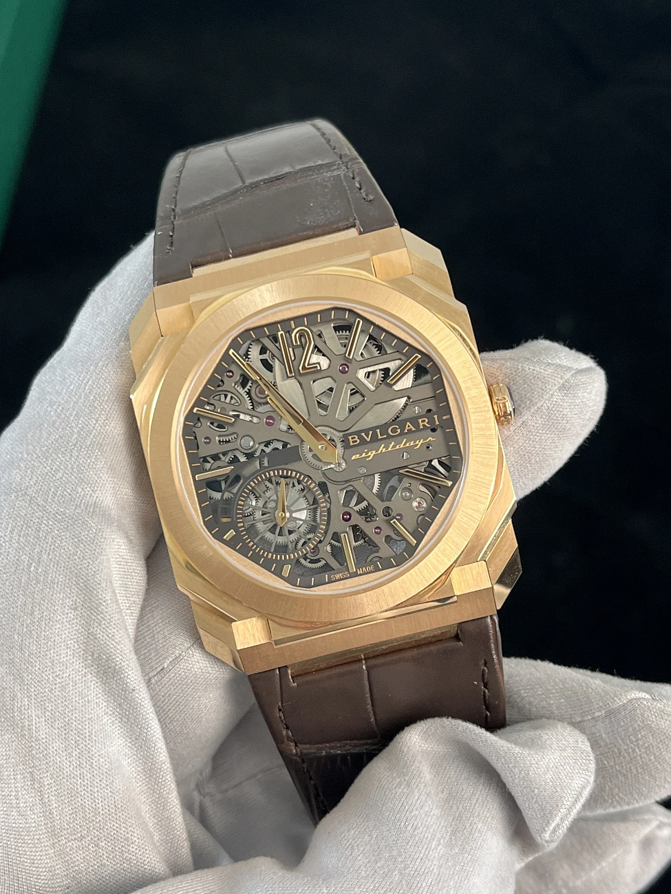 Часы Bvlgari  Octo Finissimo Skeleton 8 Days Mechanical Manufacture Ultra-Thin Movement  103667