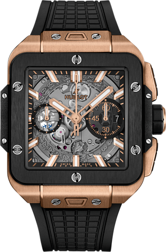 Заказать Hublot  Square Bang Unico King Gold Ceramic  821.OM.0180.RX