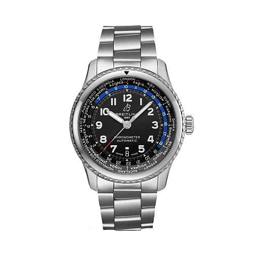 Часы Breitling  Aviator 8 B35 43 Steel - Black  AB3521U41B1A1
