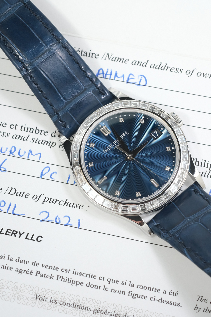 Часы Patek Philippe  Calatrava 38 Мм Platinum And Diamonds  5298P-014