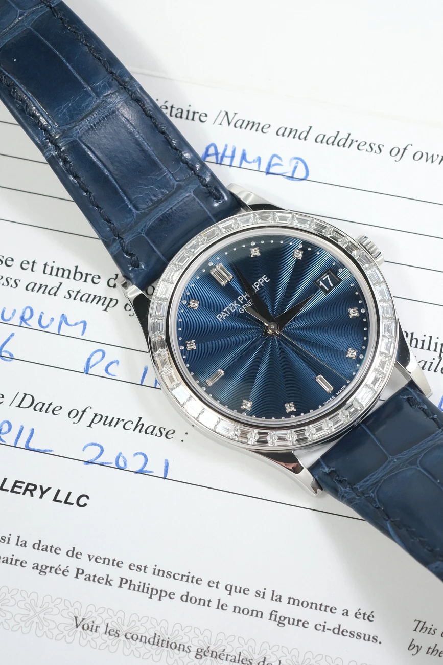 Часы Patek Philippe  Calatrava 38 Мм Platinum And Diamonds  5298P-014