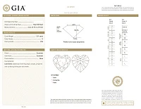 Украшение GIA  Серьги 1,51/1,51 ct. K/VS (Heart Diamonds)   