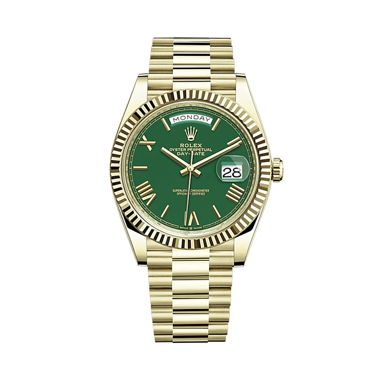 Часы Rolex  Day Date 40Mm Yellow Gold New Green Dial  228238-0061