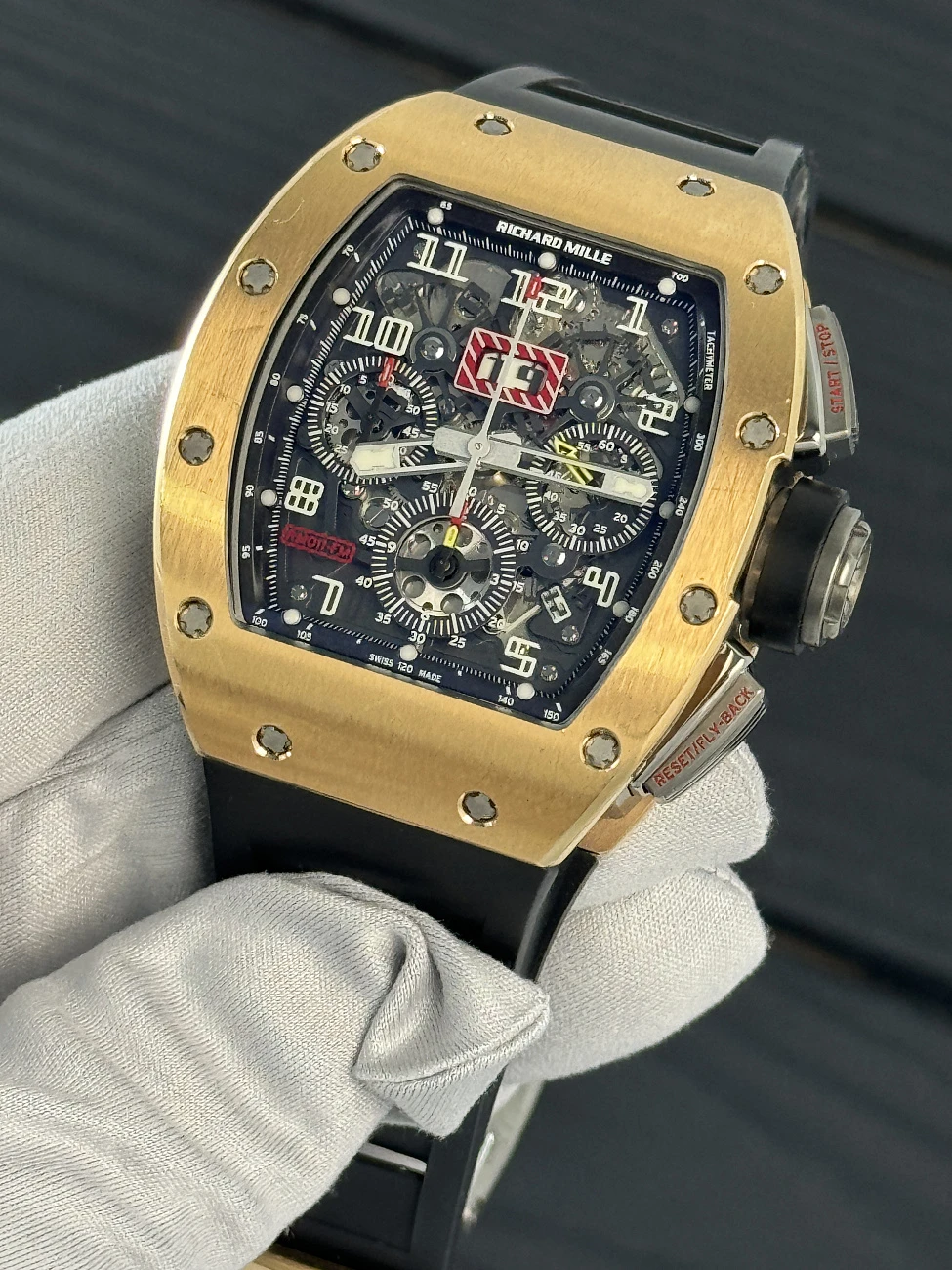 Часы Richard Mille  RM11 Felipe Massa Rose Gold Titanium  RM011 RG Ti