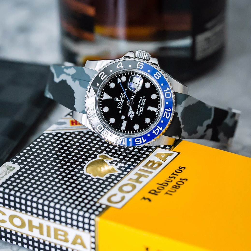 Часовой ремешок Rolex  Ремешок Для Часов Graphite Camo 40Mm Strap  