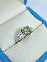 Украшение GIA  Кольцо с бриллиантом 3,01 ct. Fancy Brownish Greenish Yellow/VS1   