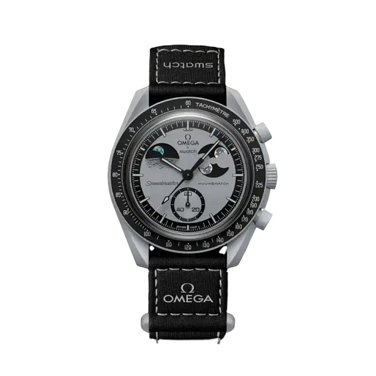 Часы Omega  Swatch x Omega Bioceramic Mission To Earthphase  SO33M700