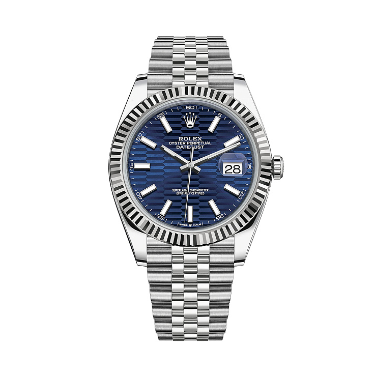 Часы Rolex  Datejust 41Mm Blue Fluted Motif 2023  126334-0032