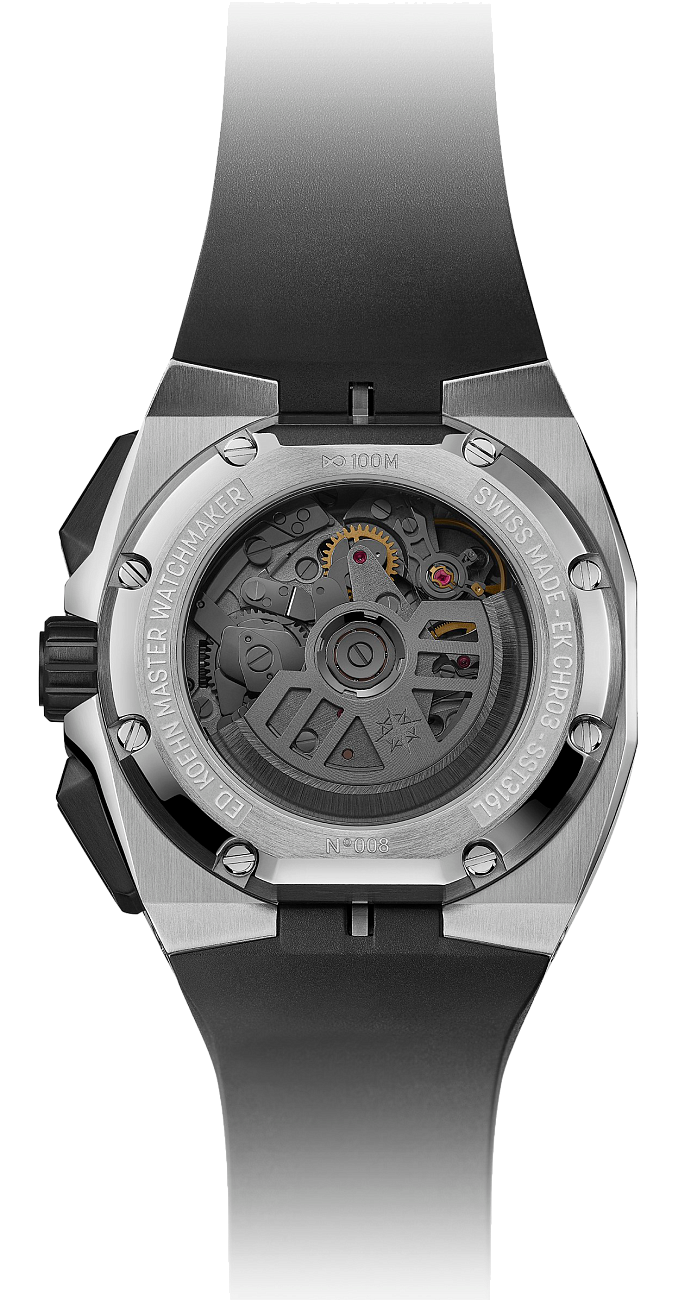 Часы Edouard Koehn  Tempus I Skeleton Chronograph  EK-CHR03SR