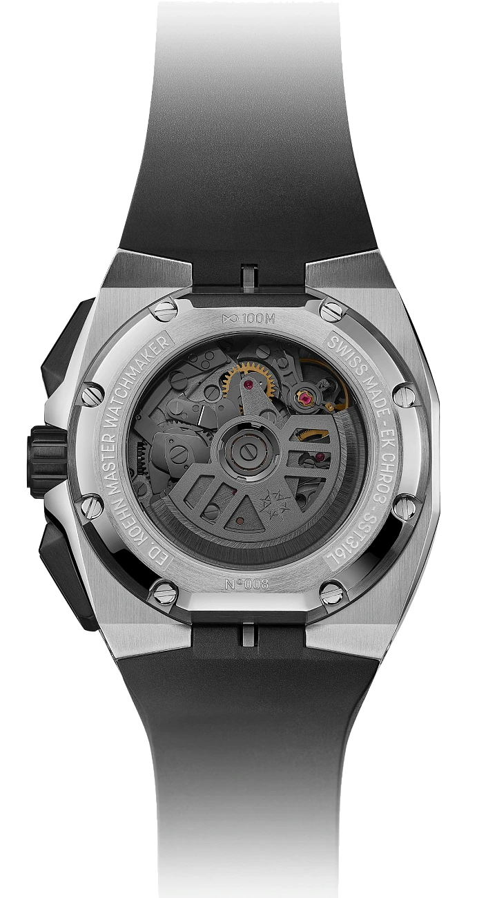 Часы Edouard Koehn  Tempus I Skeleton Chronograph  EK-CHR03SR