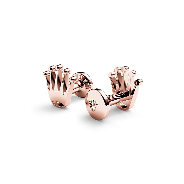 Сумки и аксессуары Rolex  ‘Crown’ cufflinks Rose Gold  A1015