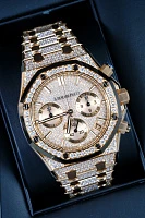 Часы Audemars Piguet  Audemars Piguet Royal Oak Chronograph "50Th Anniversary" 41Mm Rose Gold/Diamond Paved Dial And Bracelet  26242OR.ZZ.1322OR.01