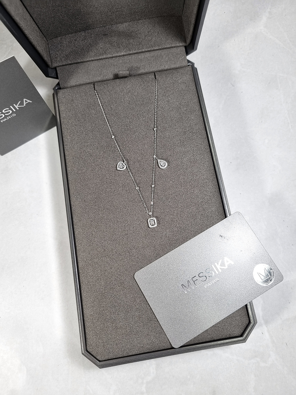 Украшение MESSIKA  Necklace My Twin Trio 3 X 0.15 Ct  11945-WG 