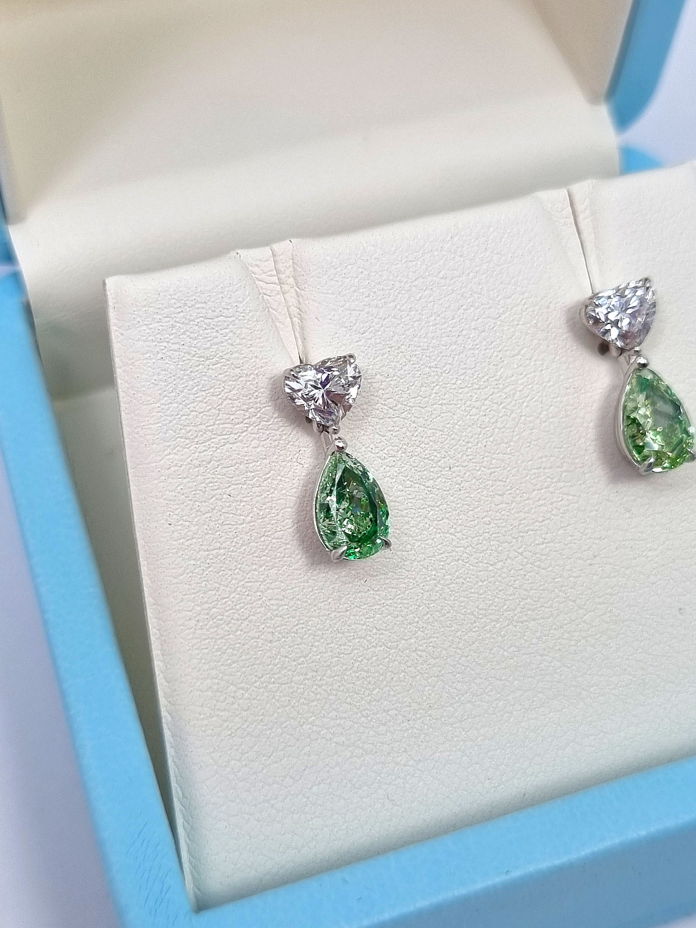 Украшение NO NAME  Серьги С Бриллиантами 1,01/1,07 Ct. Flbgy/Vvs1-Vs1   