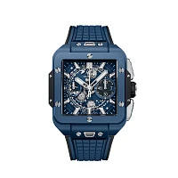 Часы Hublot  Square Bang Unico Blue Ceramic  821.EX.5170.RX