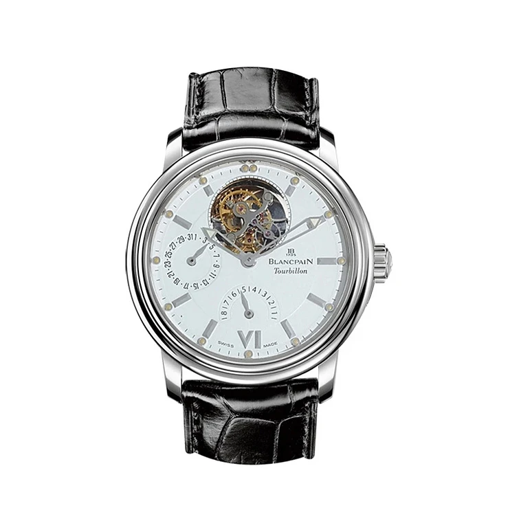 Часы Blancpain  Léman Tourbillon 18K White Gold 38 Mm  2125-1527-53