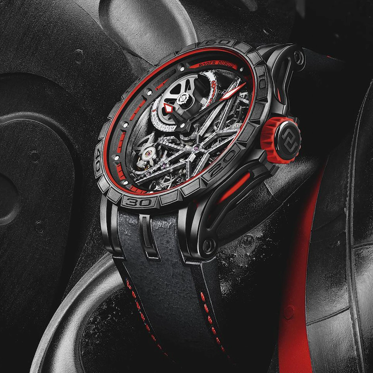 Часы Roger Dubuis  Excalibur Spider Pirelli Automatic Skeleton   RDDBEX0617