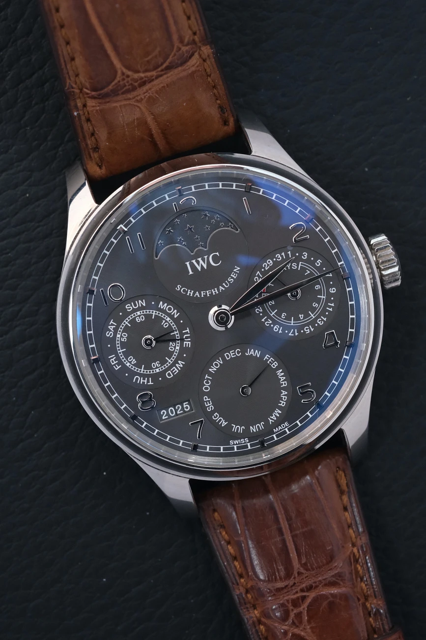 Часы Iwc  Portugieser Perpetual Calendar 5023 White Gold / Ardoise  IW502303